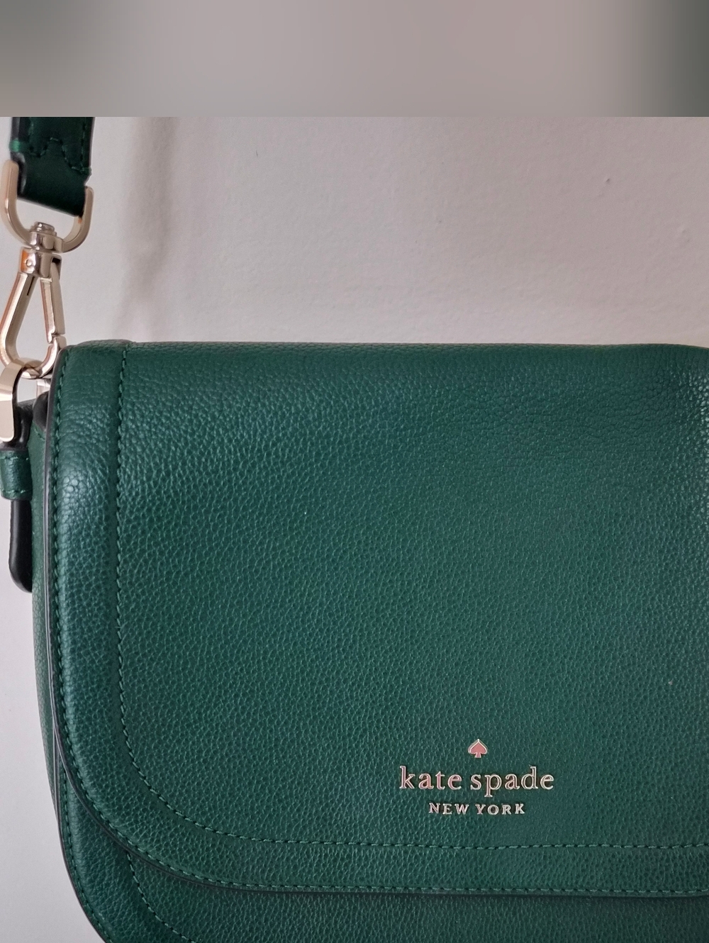 EUC Kate Spade New York Blake Saddle Bag Deep Jade (Green) - Picture 3 of 13